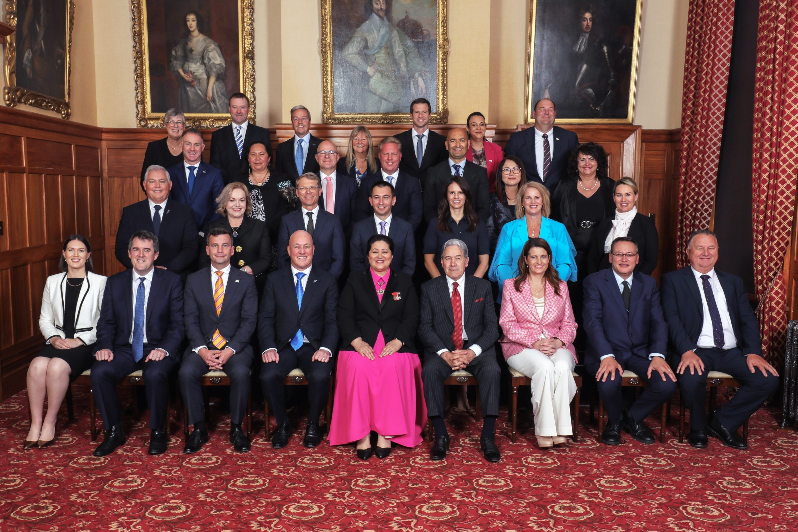 Image showing all members of the New Zealand Coalition Government