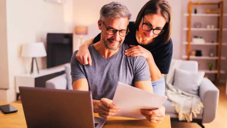 Couple reviewing estate planning documents